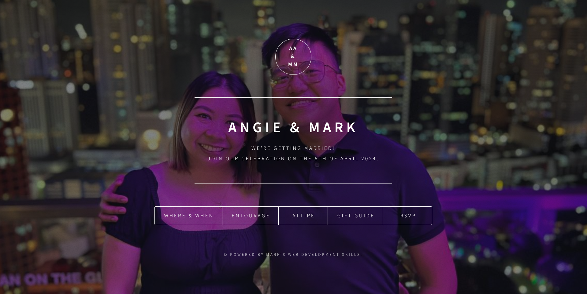 Wedding RSVP and Information Site